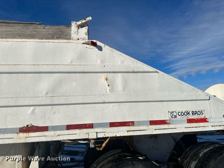 image for item ER5115 1971 Cook Bros bottom dump trailer