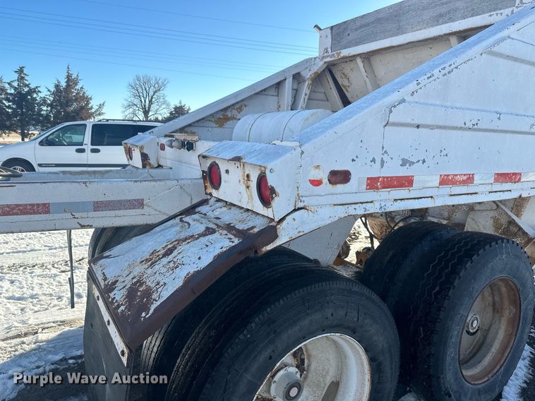 image for item ER5115 1971 Cook Bros bottom dump trailer