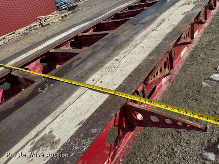 image for item LH9432 1995 Fontaine 503 T1C NGB lowboy equipment trailer