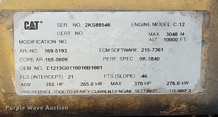 image for item NB9761 2003 Kenworth T800 box truck