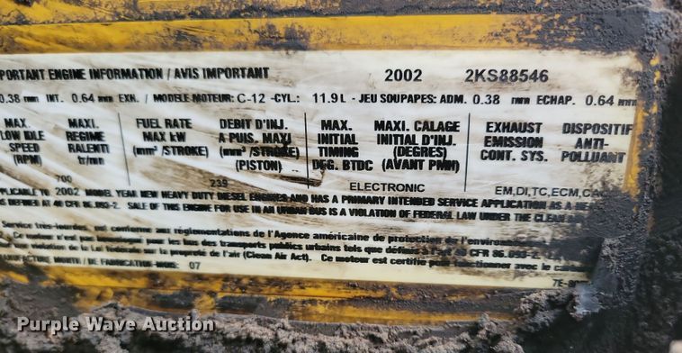 image for item NB9761 2003 Kenworth T800 box truck