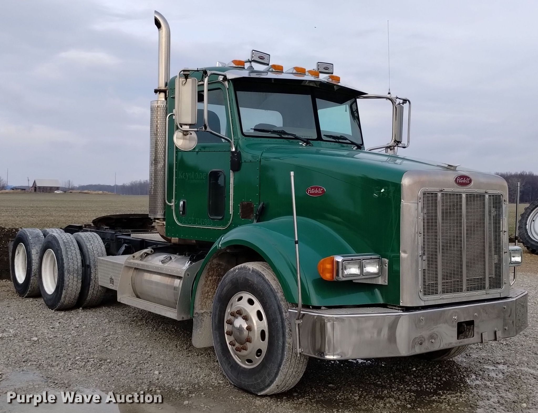 蝉　semi 2006 Peterbilt 378 semi truck in Warren, IN | Item EH0073
