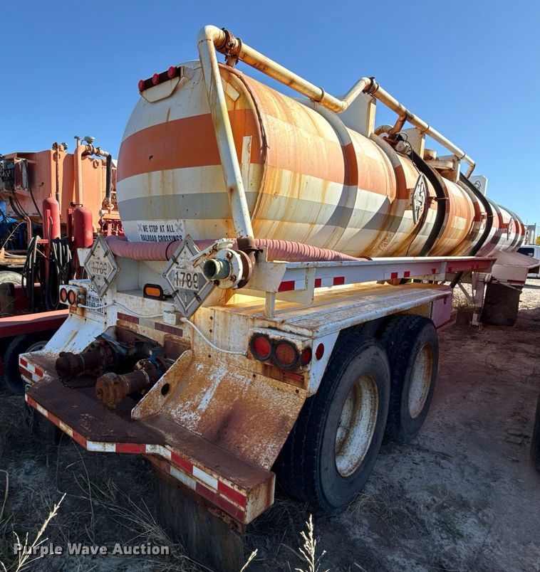 image for item DJ0867 2012 Overland acid tank trailer