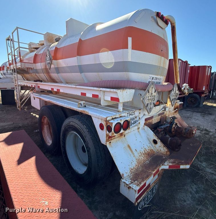 image for item DJ0867 2012 Overland acid tank trailer