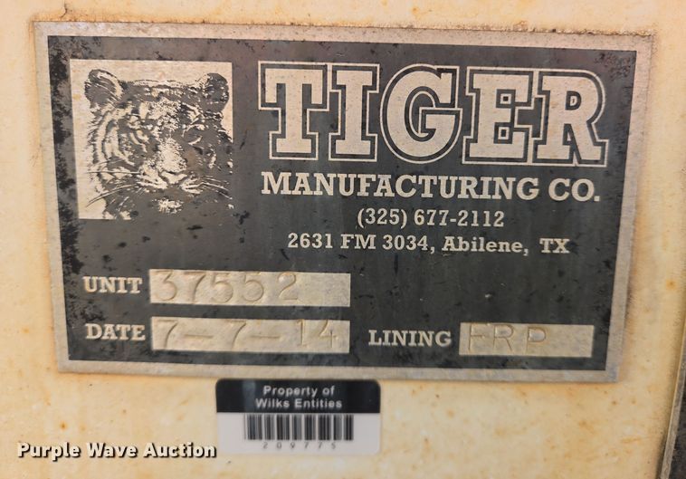 image for item DJ0879 2011 Galyean AT5000 acid tank trailer