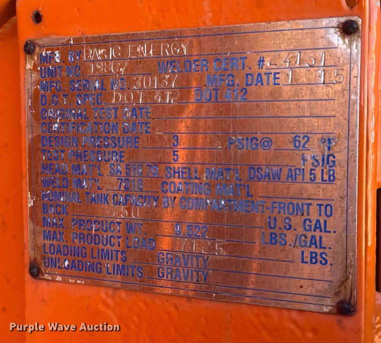 image for item DJ0880 2000 International 9100i oilfield acidizing pump truck