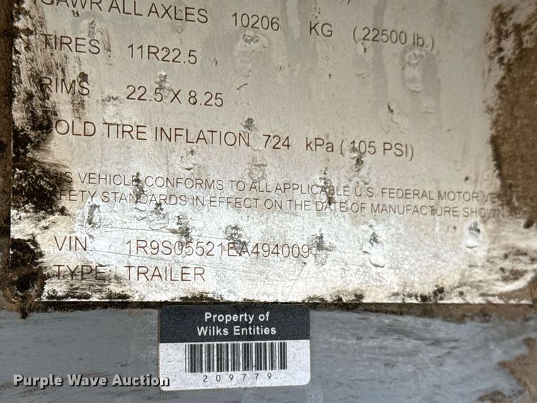 image for item DJ0881 2014 NOV Rolligon HT-270 hydration unit