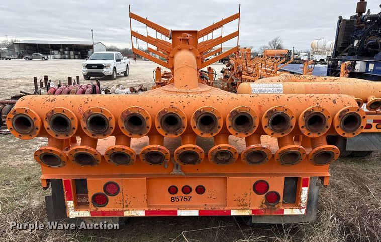image for item DJ0906 2014 Fortune Homes Corp MTA-42S-12P-3L-001 frac manifold trailer