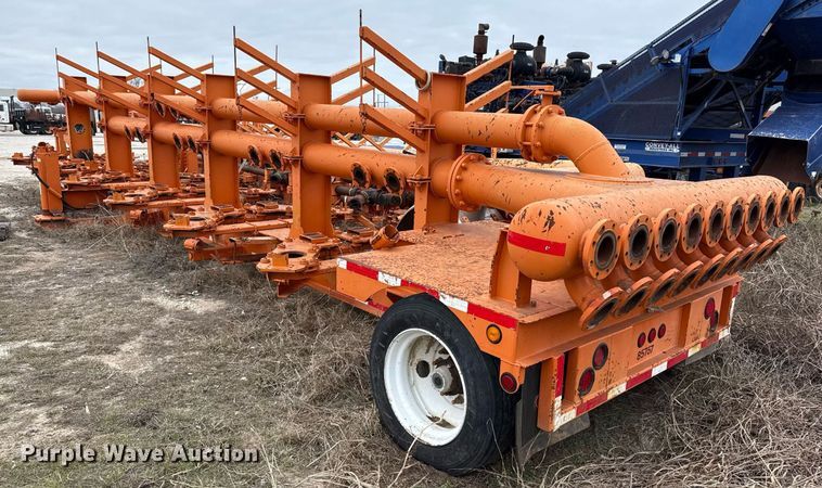 image for item DJ0906 2014 Fortune Homes Corp MTA-42S-12P-3L-001 frac manifold trailer