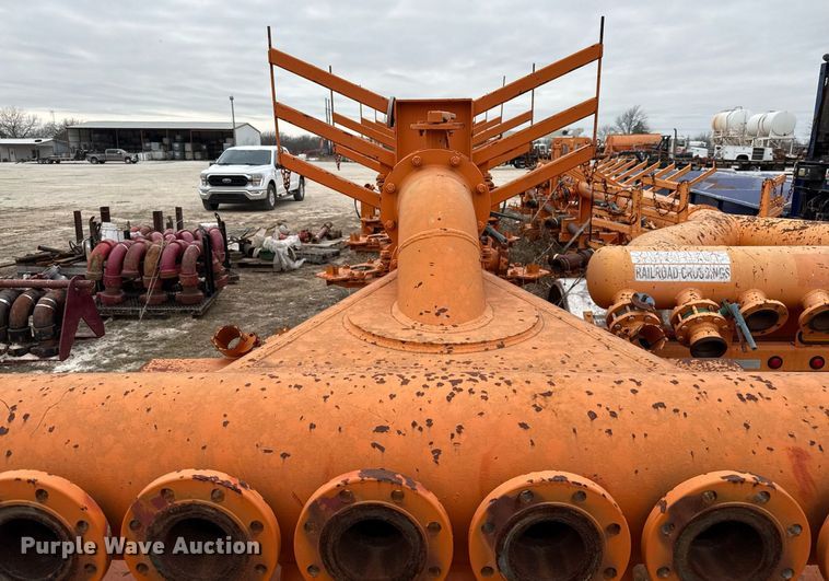 image for item DJ0906 2014 Fortune Homes Corp MTA-42S-12P-3L-001 frac manifold trailer