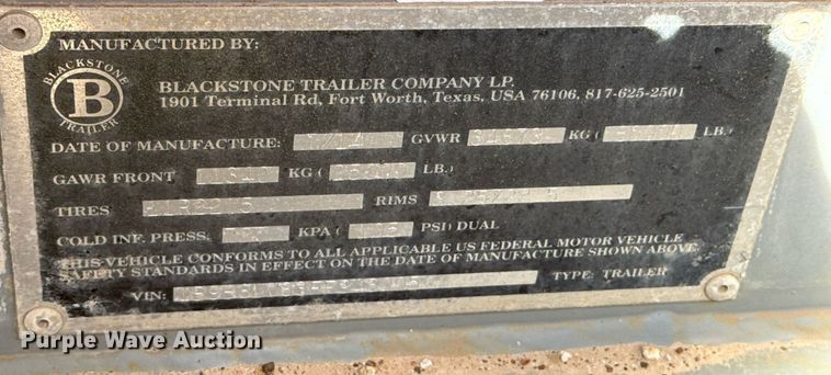 image for item DO2658 2014 Blackstone NOV Rolligon hydration unit