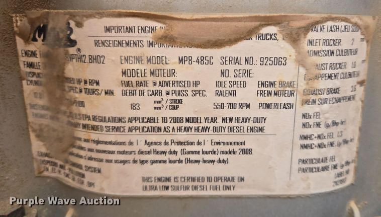 image for item DP6118 2009 Mack CHU613 semi truck