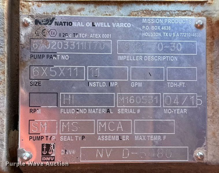 image for item DT5478 2008 Mack GU713 fracturing and sand blender truck