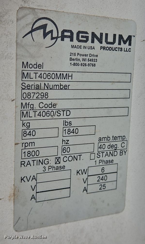 image for item DT5480 Magnum MLT4060MMH light plant