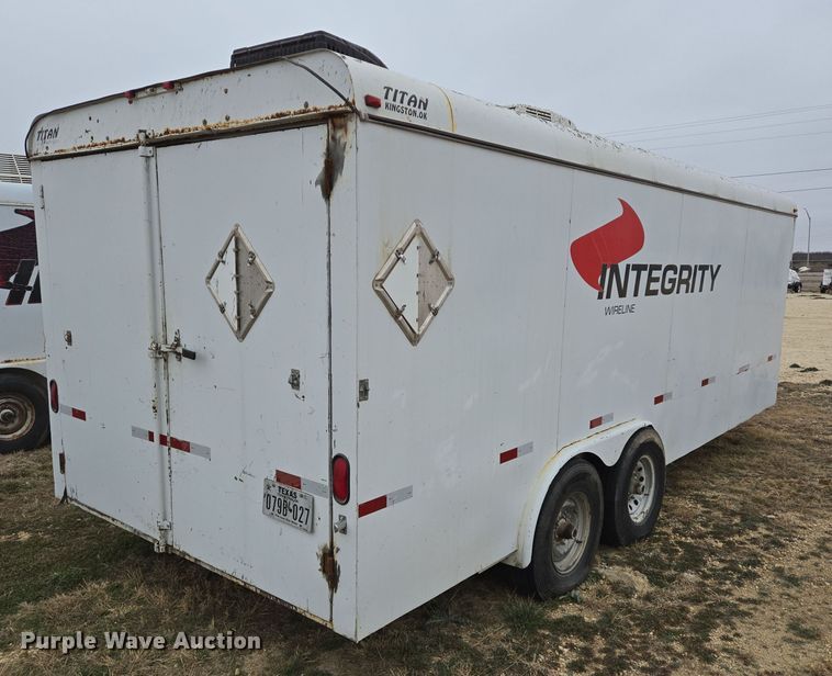 image for item DT5490 2015 Titan enclosed cargo trailer