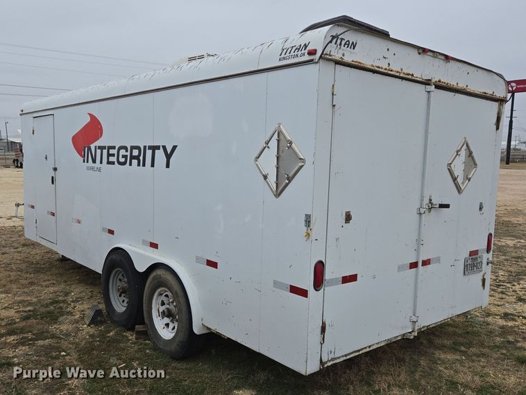 image for item DT5490 2015 Titan enclosed cargo trailer