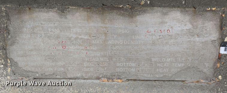 image for item DT5492 2009 Troxell acid tank trailer