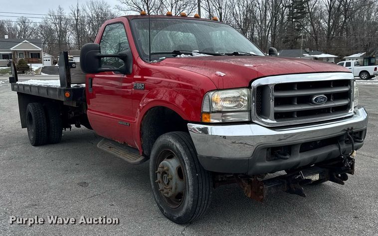 image for item DH9770 2002 Ford F550 flatbed truck