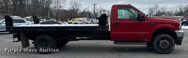 image for item DH9770 2002 Ford F550 flatbed truck