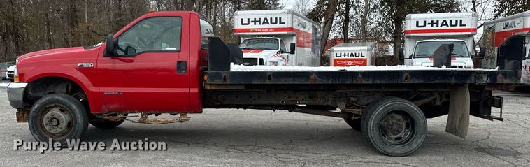 image for item DH9770 2002 Ford F550 flatbed truck