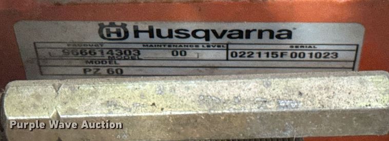 image for item DH9772 Husqvarna PZ60 ZTR lawn mower