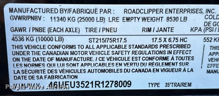 image for item DJ0938 2024 Diamond C FMAX210 equipment trailer