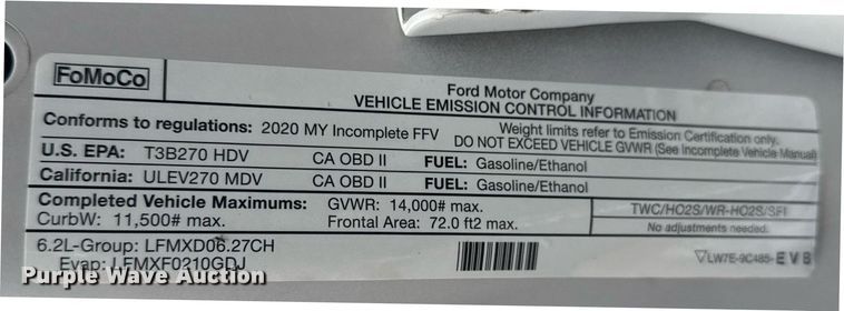 image for item DM5537 2020 Ford F350 Super Duty Crew Cab utility bed pickup truck