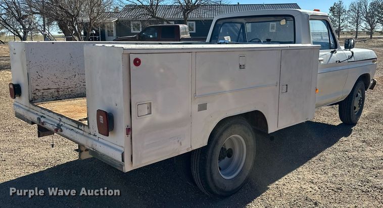 image for item DP6112 1979 Ford F350 utility bed pickup truck