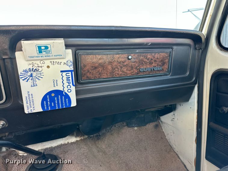 image for item DP6112 1979 Ford F350 utility bed pickup truck