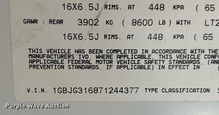 image for item DP6113 2007 Chevrolet Express G3500 school bus