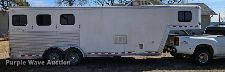 image for item DT7604 2000 Kiefer Built Genesis X-340 horse trailer