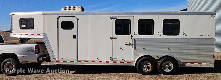 image for item DT7604 2000 Kiefer Built Genesis X-340 horse trailer
