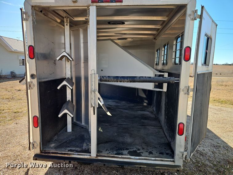 image for item DT7604 2000 Kiefer Built Genesis X-340 horse trailer