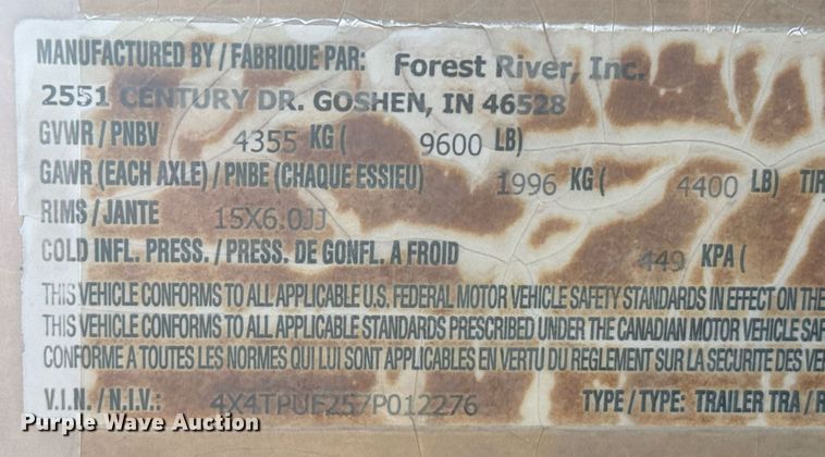 image for item DX3835 2007 Palomino 30FQSS camper