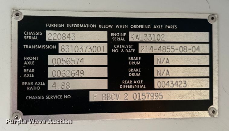 image for item EG1664 2005 Blue Bird Vision school bus