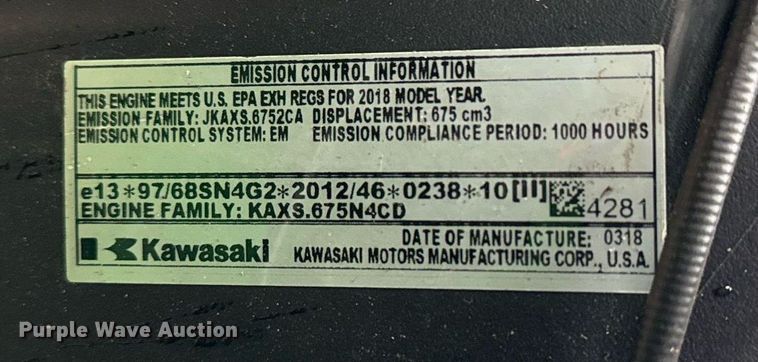 image for item EG2253 2018 John Deere Gator utility vehicle