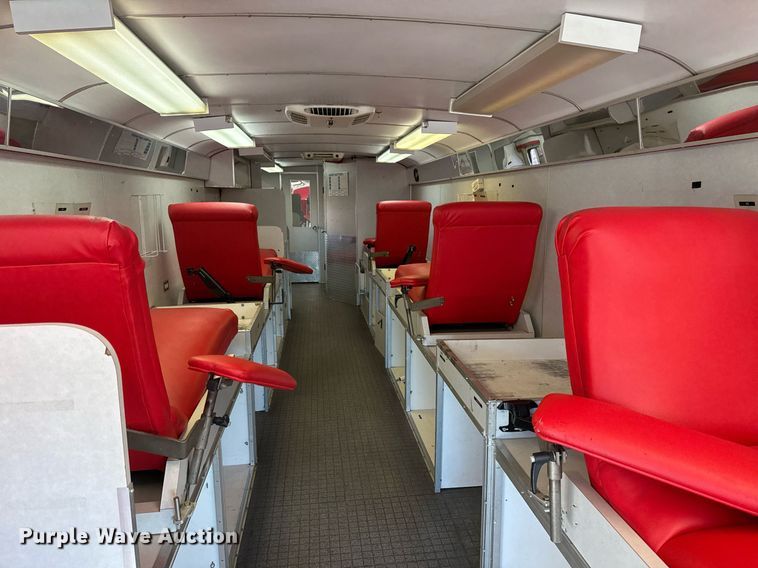 image for item EG2314 2003 Blue Bird blood donation bus