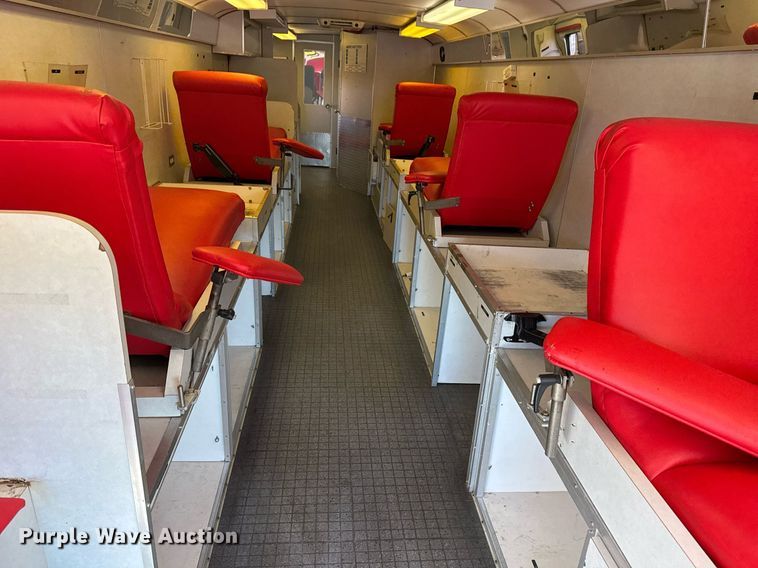 image for item EG2314 2003 Blue Bird blood donation bus