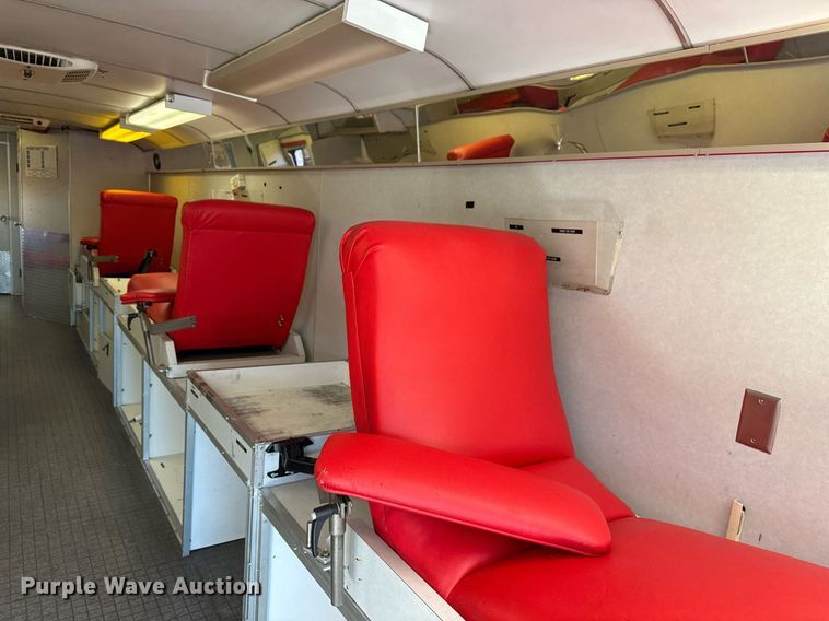 image for item EG2314 2003 Blue Bird blood donation bus