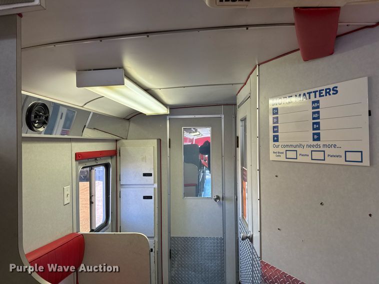 image for item EG2314 2003 Blue Bird blood donation bus