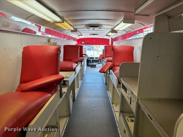 image for item EG2314 2003 Blue Bird blood donation bus