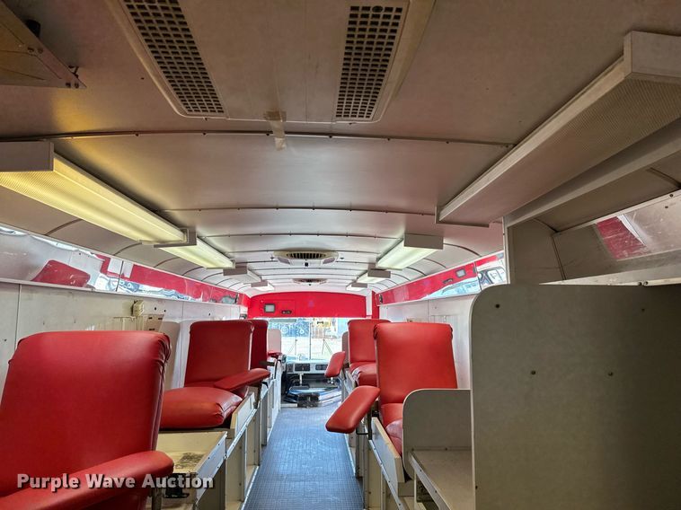 image for item EG2314 2003 Blue Bird blood donation bus