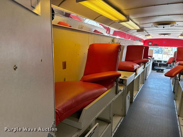 image for item EG2314 2003 Blue Bird blood donation bus