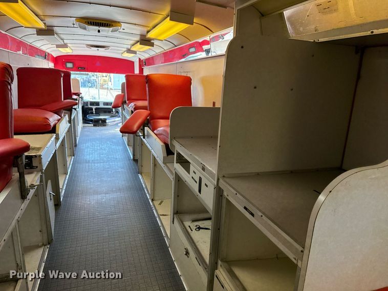 image for item EG2314 2003 Blue Bird blood donation bus