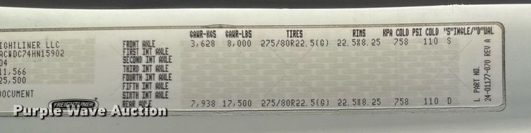 image for item EG2348 2004 Freightliner Business Class M2 flatbed truck