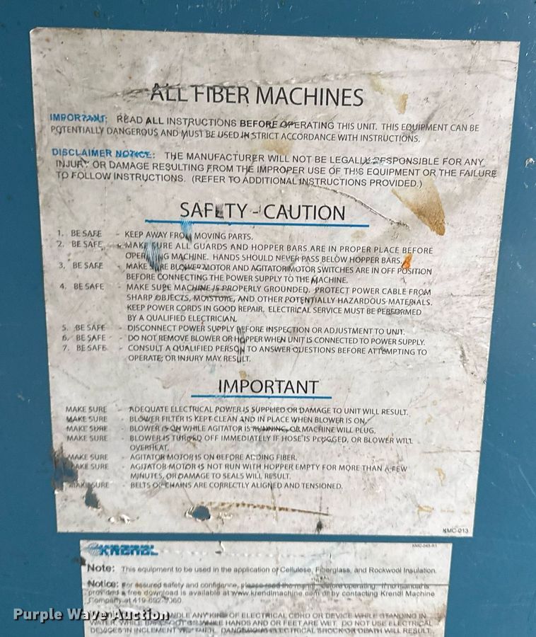 image for item EG2420 2017 Ford E450 Super Duty blow-in insulation box van