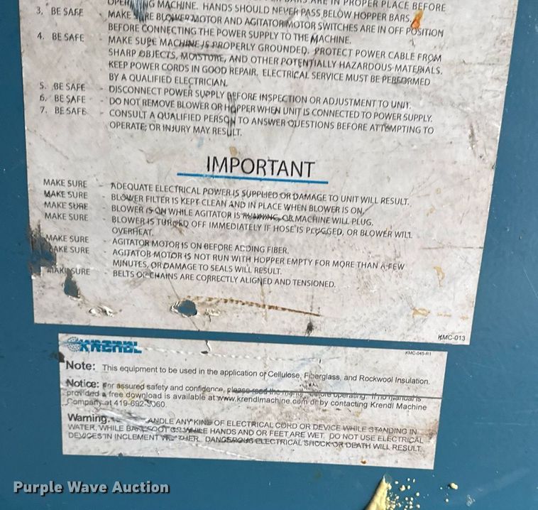 image for item EG2420 2017 Ford E450 Super Duty blow-in insulation box van
