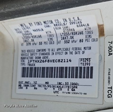 image for item EI8636 1997 Ford F250  SuperCab pickup truck