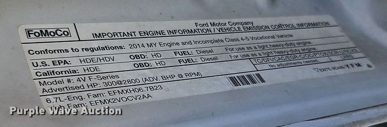 image for item EI8816 2014 Ford F550 Super Duty bucket truck