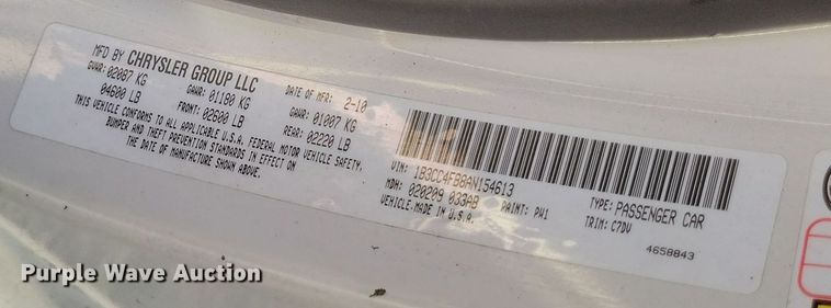 image for item EJ8133 2010 Dodge  Avenger SXT 